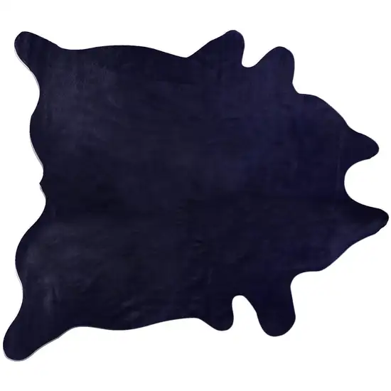 Midnight Cowhide Hand Knotted Area Rug Photo 1