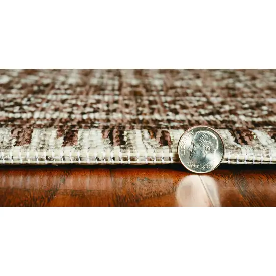 Mocha Geometric Patterns Indoor Area Rug Photo 5