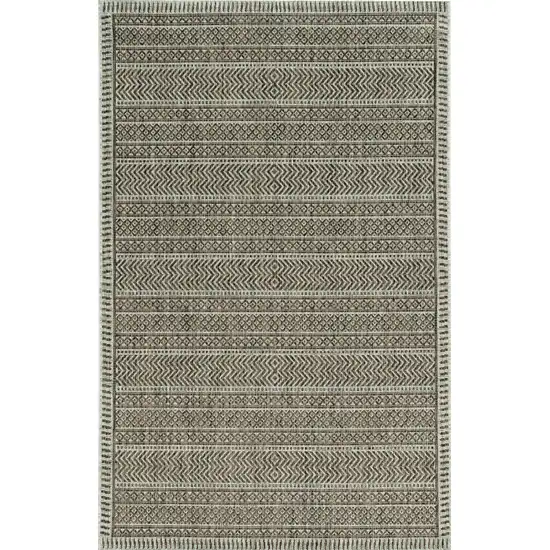 Mocha Geometric Patterns Indoor Area Rug Photo 2