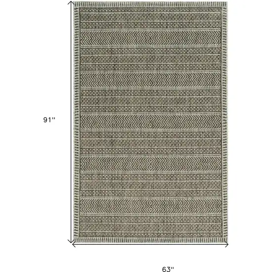 Brown Southwestern Indoor Outdoor Area Rug Photo 3