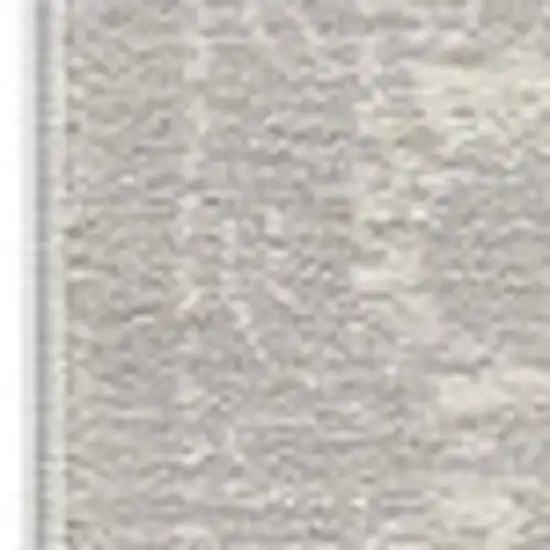 20' Grey Abstract Runner Rug Photo 4