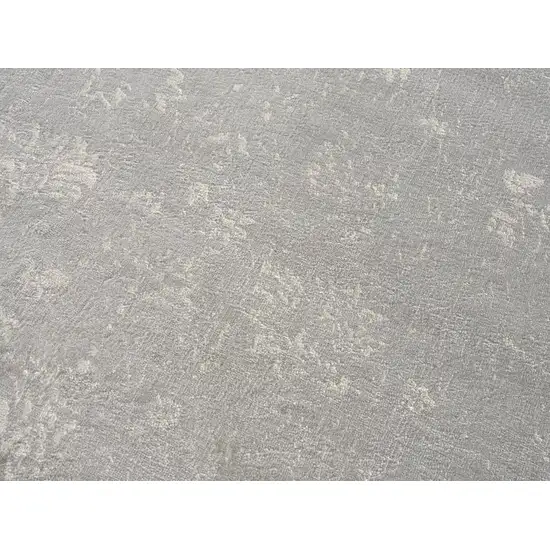 Modern Gray Distressed Scatter Rug Photo 8