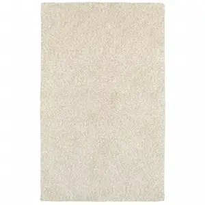 Photo of Modern Shag Ivory Indoor Area Rug