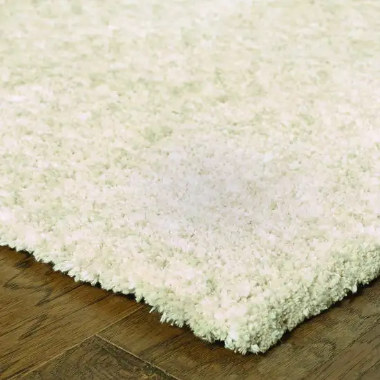 Modern Shag Ivory Indoor Area Rug Photo 3