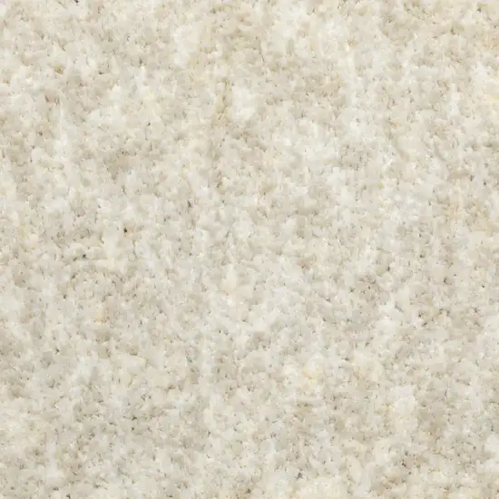 Modern Shag Ivory Indoor Area Rug Photo 2