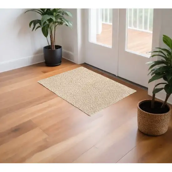 Modern Soft Tan Indoor Area Rug Photo 1