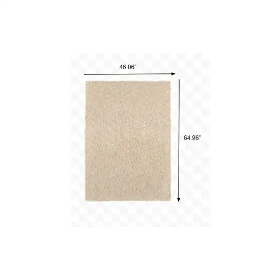 Modern Soft Tan Indoor Area Rug Photo 2