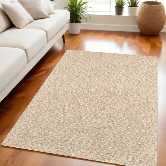 Modern Soft Tan Indoor Area Rug Photo 1