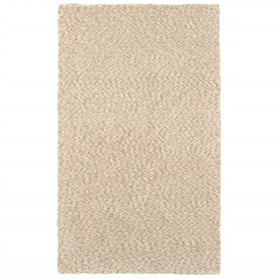 Modern Soft Tan Indoor Area Rug Photo 4