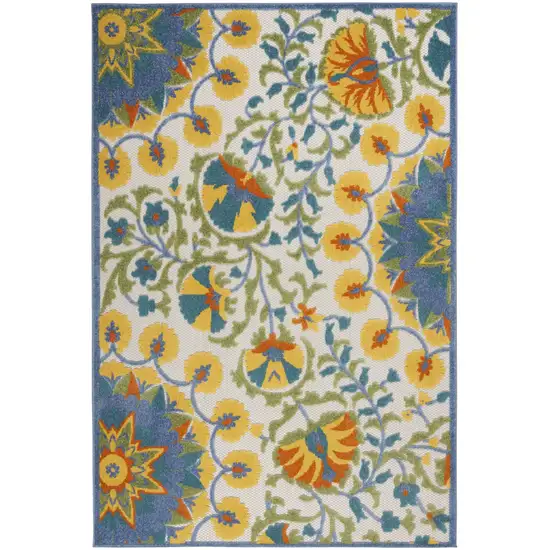 Multi Medallion Indoor Outdoor Area Rug Photo 1