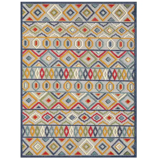 MultiAztec Pattern Indoor Outdoor Area Rug Photo 1