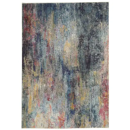 Multicolor Abstract Power Loom Non Skid Area Rug Photo 1