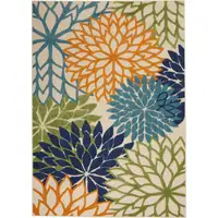 Photo of Multicolor Floral Indoor Outdoor Area Rug