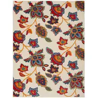 Photo of Multicolor Floral Stain Resistant Non Skid Area Rug