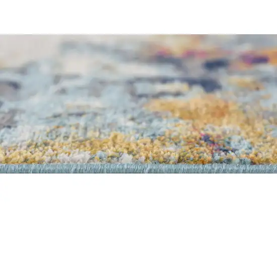 Multicolored Abstract Painting Area Rug Photo 6