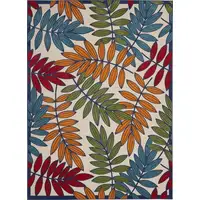 Photo of Multicolored Leaves Indoor Outdoor Area Rug