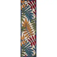 Photo of Multicolored Leaves Indoor Outdoor Runner Rug