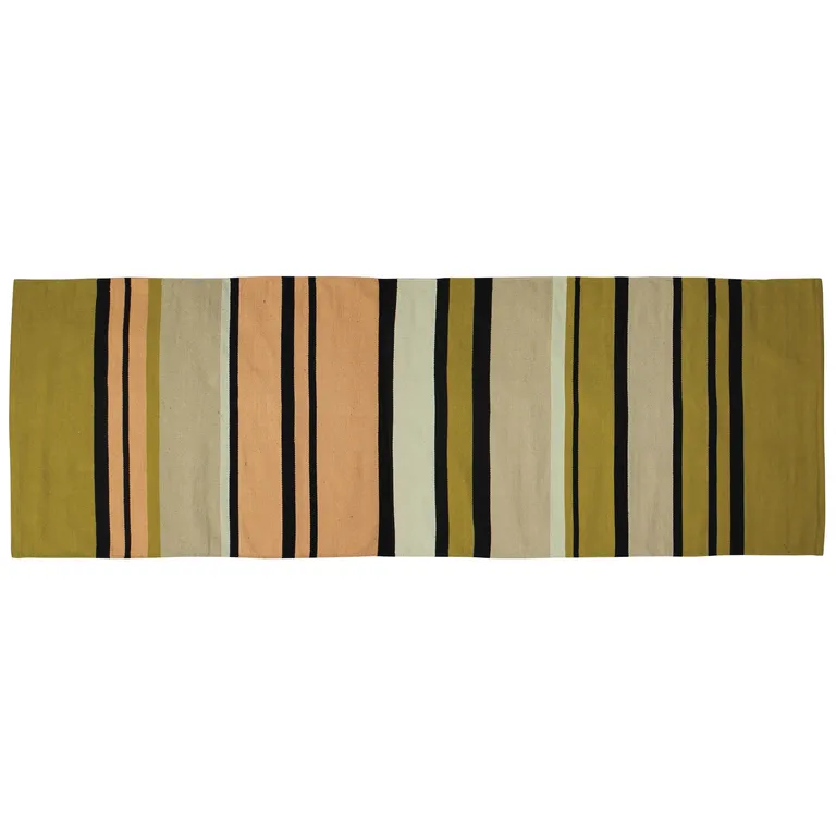 Multicolored Stripes Runner Rug Photo 3