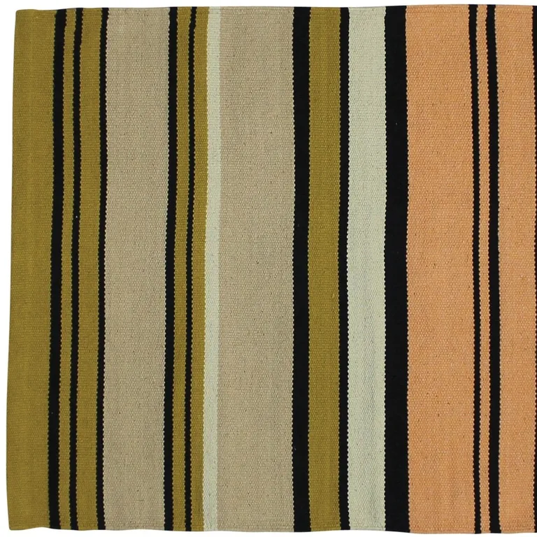 Multicolored Stripes Scatter Rug Photo 3