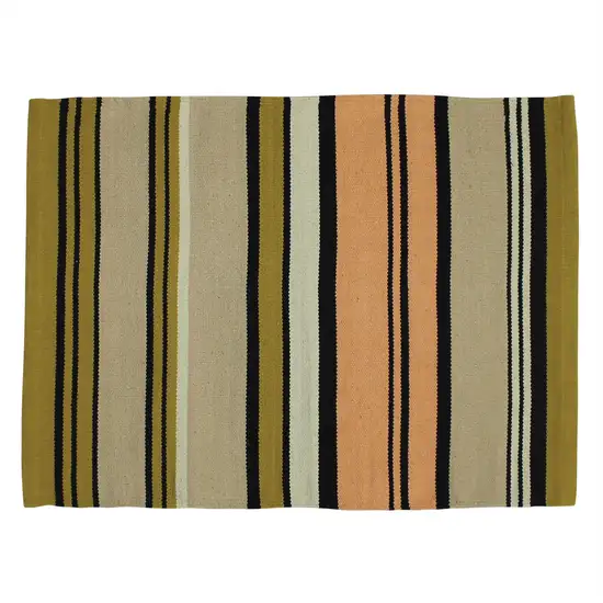 Multicolored Stripes Scatter Rug Photo 1