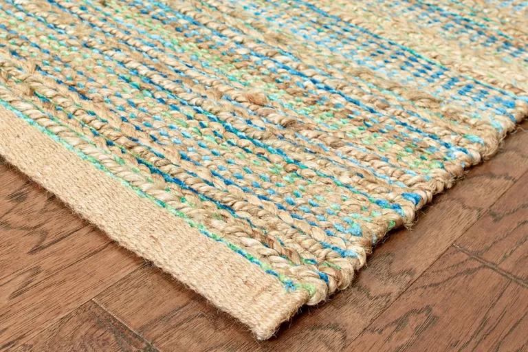 Multitoned Braided Jute Area Rug Photo 2