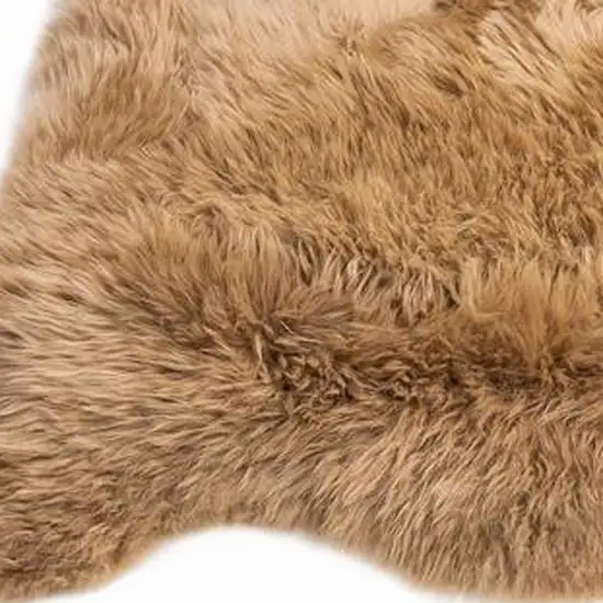 Mushroom New Zealand Natural Shearling Sheepskin Rug Photo 3