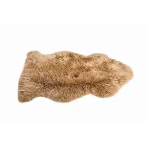 Photo of Mushroom New Zealand Natural Shearling Sheepskin Rug