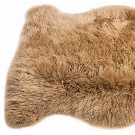 Mushroom New Zealand Natural Shearling Sheepskin Rug Photo 4