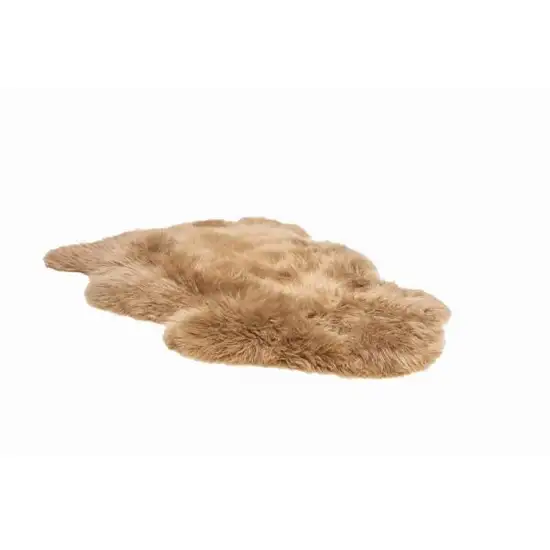 Mushroom New Zealand Natural Shearling Sheepskin Rug Photo 2