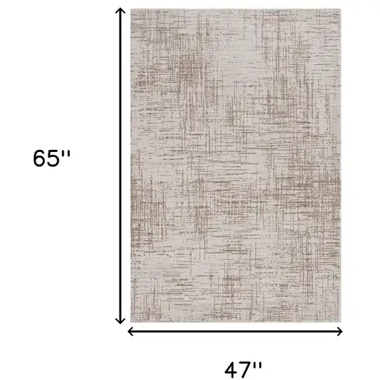 Natural Abstract Area Rug Photo 4