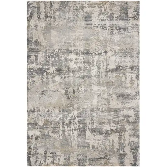 Natural Abstract Brushstrokes Indoor Area Rug Photo 2