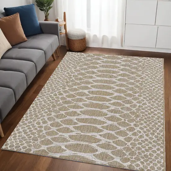 Natural Animal Print Area Rug Photo 1