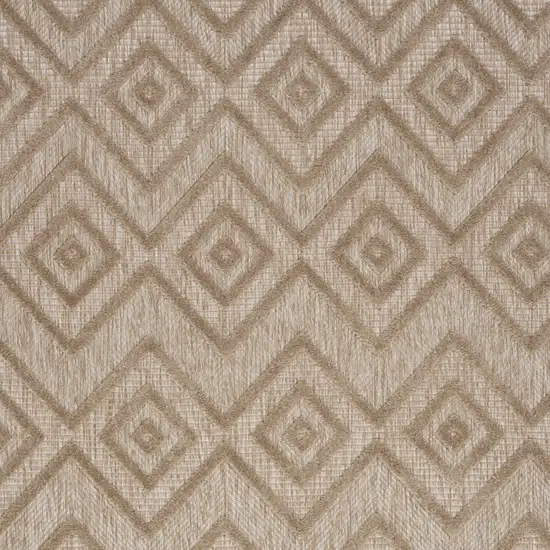 Natural Beige Argyle Indoor Outdoor Area Rug Photo 3