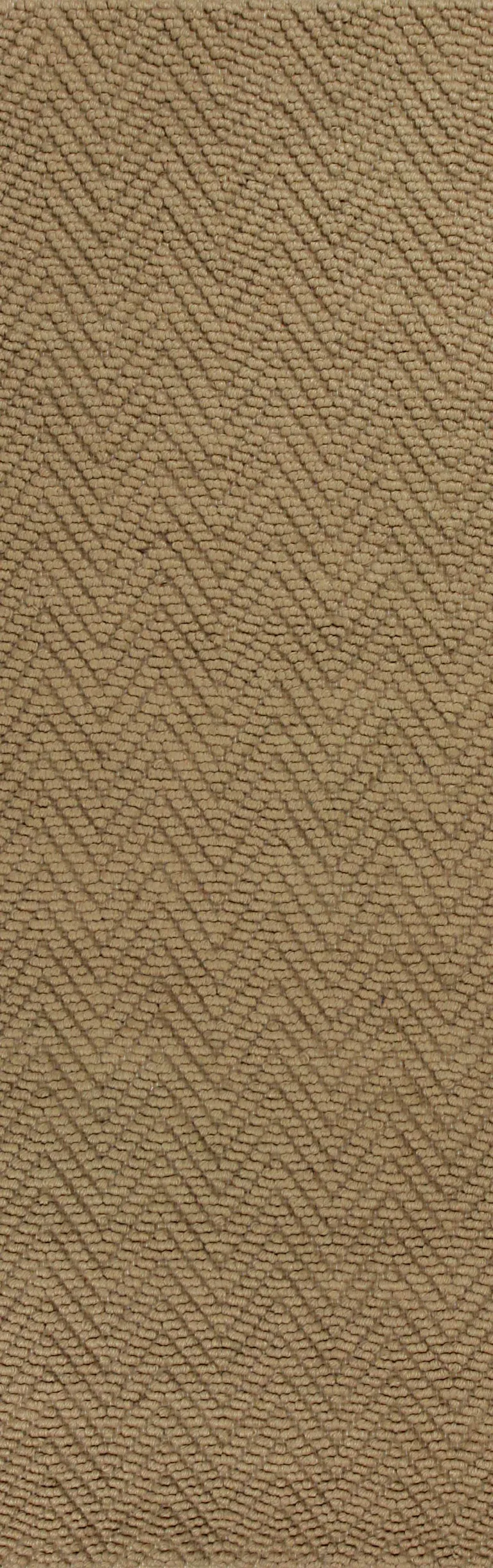 Natural Beige Hand Woven Herringbone Jute Indoor Runner Rug Photo 1