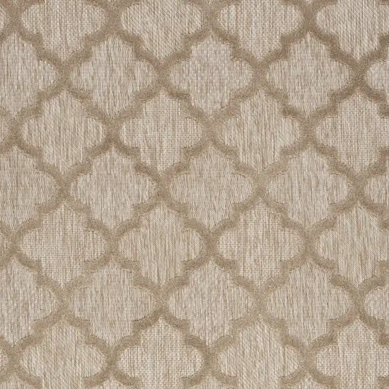 Natural Beige Ikat Indoor Outdoor Area Rug Photo 3