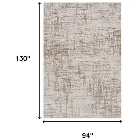 Natural Beige Machine Woven Scratch Indoor Area Rug Photo 3