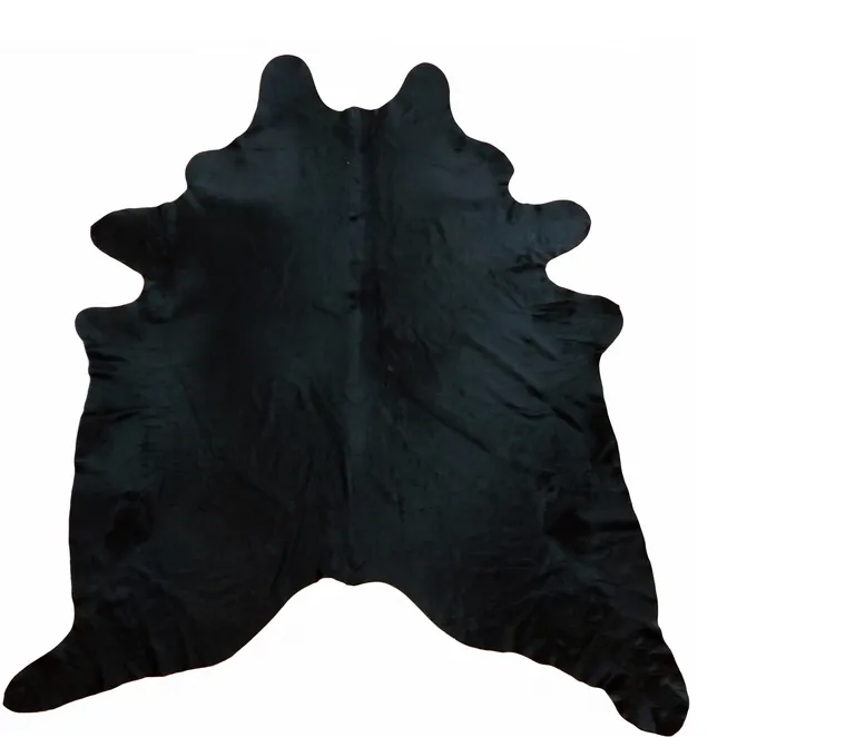 Natural Black Brindled Cowhide Rug Photo 1