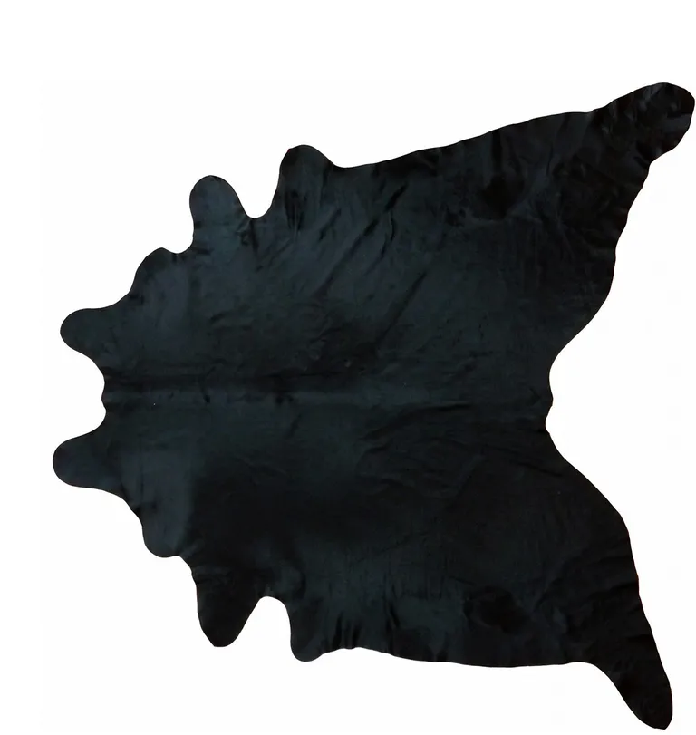 Natural Black Brindled Cowhide Rug Photo 3