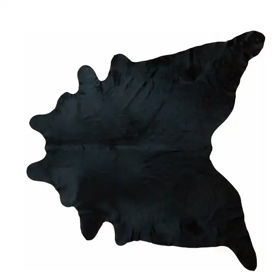 Natural Black Brindled Cowhide Rug Photo 3