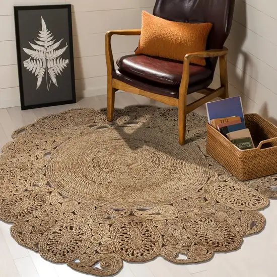 Natural Bloom Boutique Jute Rug Photo 7