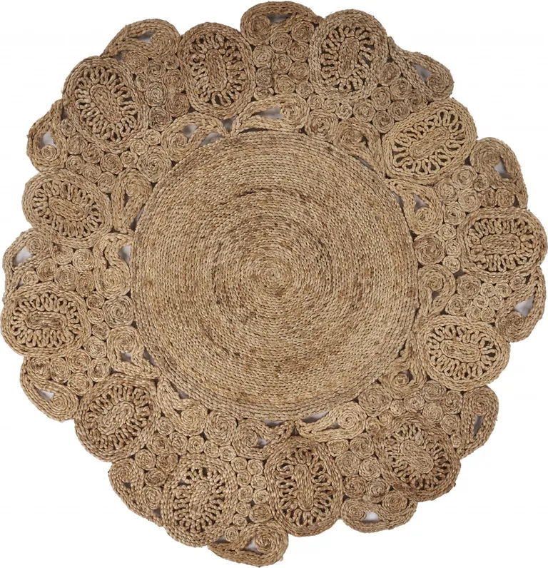 Natural Bloom Boutique Jute Rug Photo 1