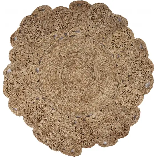 Natural Bloom Boutique Jute Rug Photo 1