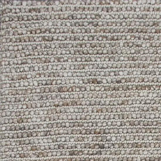 Natural Braided Wool Indoor Area Rug Photo 2