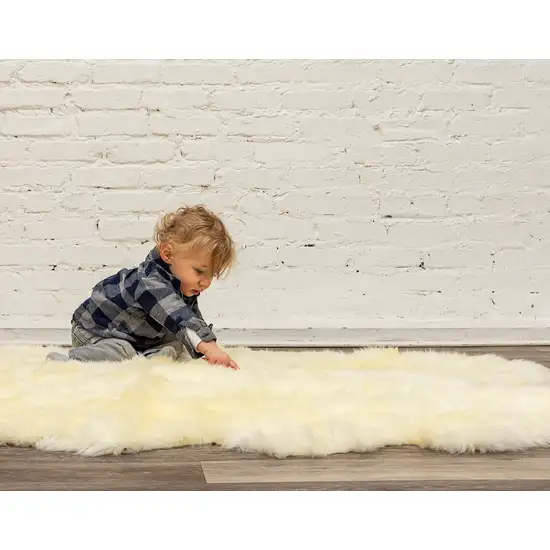 Natural Double Sheepskin - Area Rug Photo 6