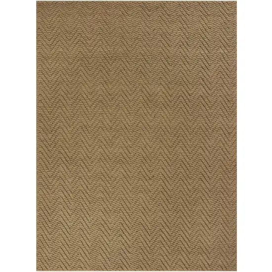 5' X 8' Natural Herringbone Weave Indoor Jute Area Rug Photo 2