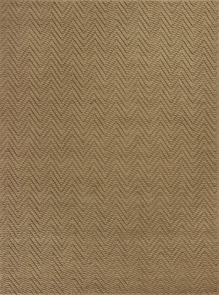 Natural Herringbone Weave Indoor Jute Area Rug Photo 1