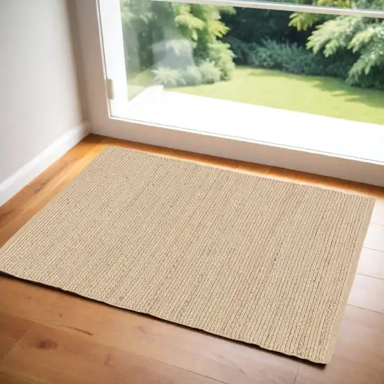 Natural Jute Flatweave Handmade Area Rug Photo 1