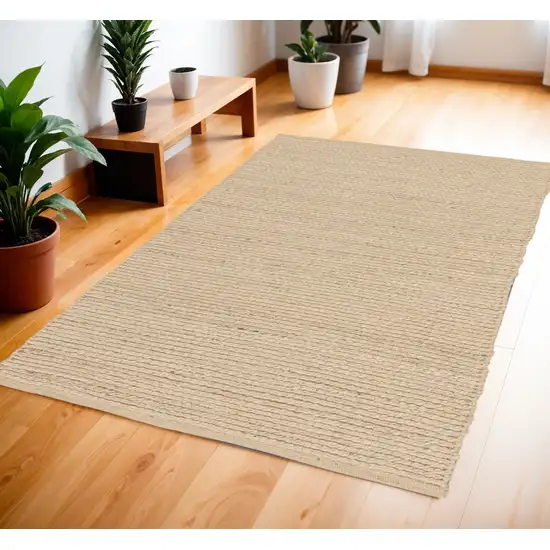 Natural Jute Flatweave Handmade Area Rug Photo 1