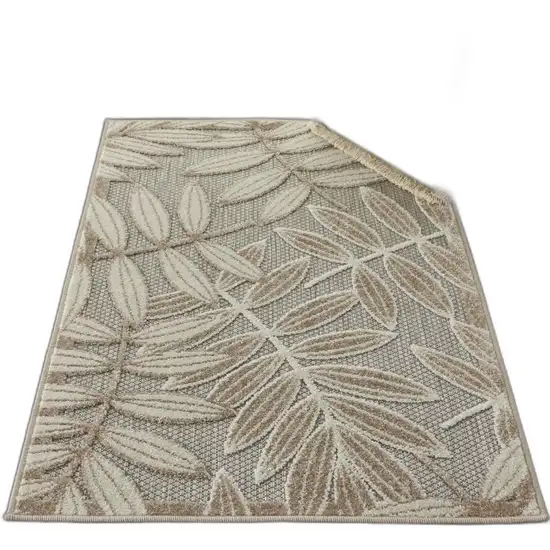 Natural Leaves Indoor Outdoor Area Rug Photo 8