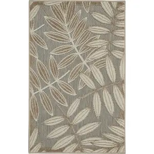 Photo of Natural Leaves Indoor Outdoor Area Rug